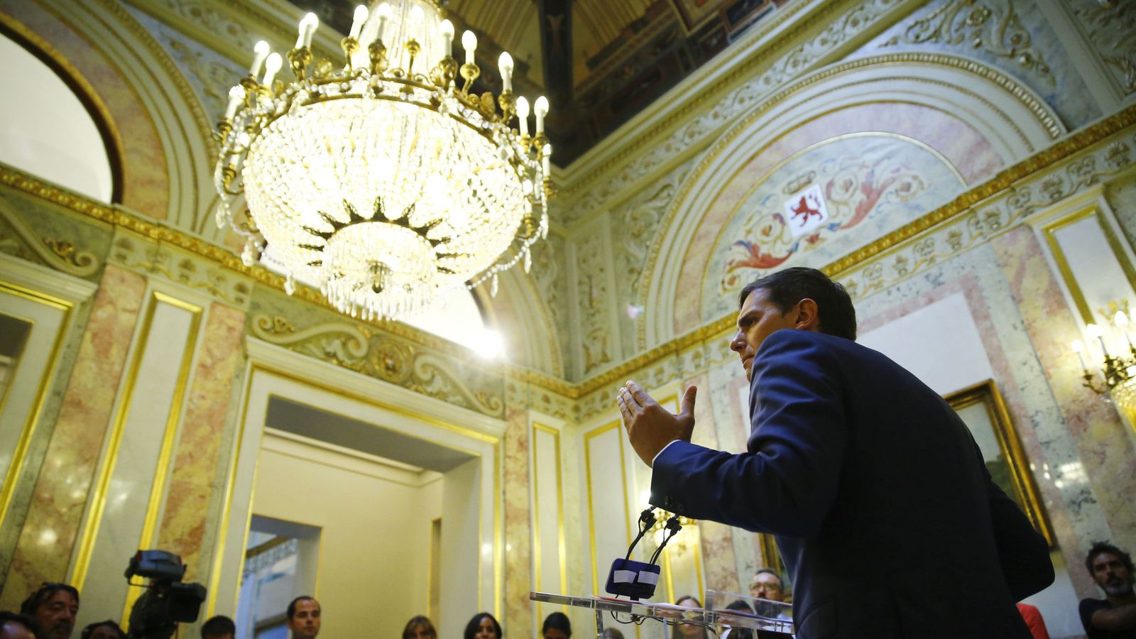 Foto: El presidente de Ciudadanos compareció en el Congreso de los Diputados este martes. (EFE)