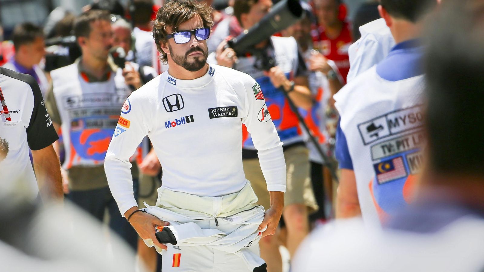 Foto: Fernando Alonso en la clasificación del GP de Malasia (EFE)