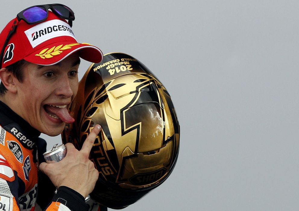 Foto: El piloto español Marc Márquez, campeón del mundo de MotoGP.
