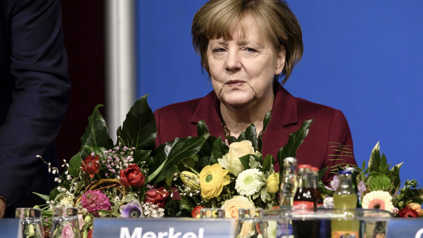 Foto: La canciller alemana Angela Merkel, en una conferencia de su partido. (EFE)