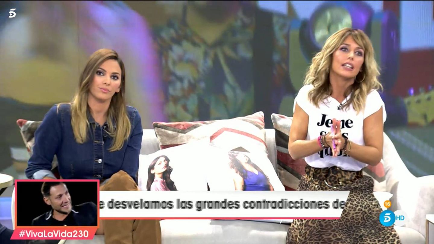 Emma García e Irene Rosales, en 'Viva la vida'. (Telecinco)