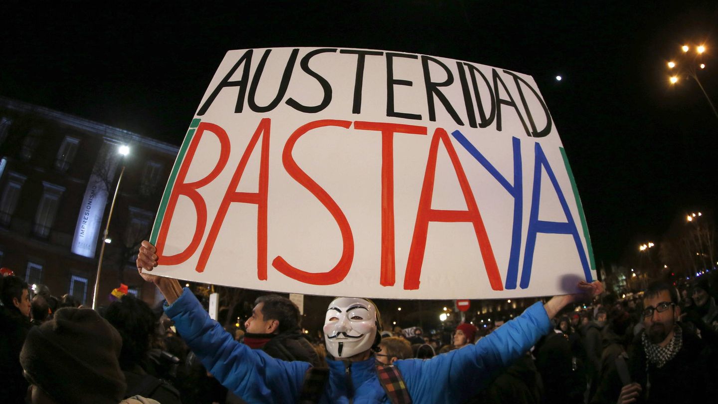 Manifestación contra la austeridad. (EFE)