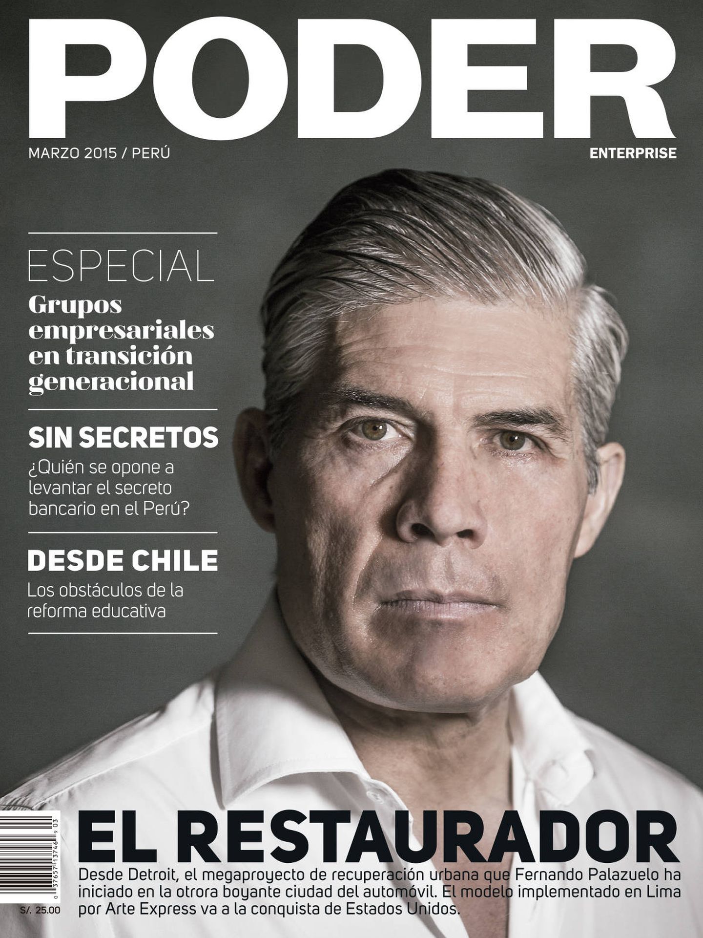 Fernando Palazuelo en la revista 'Poder'.