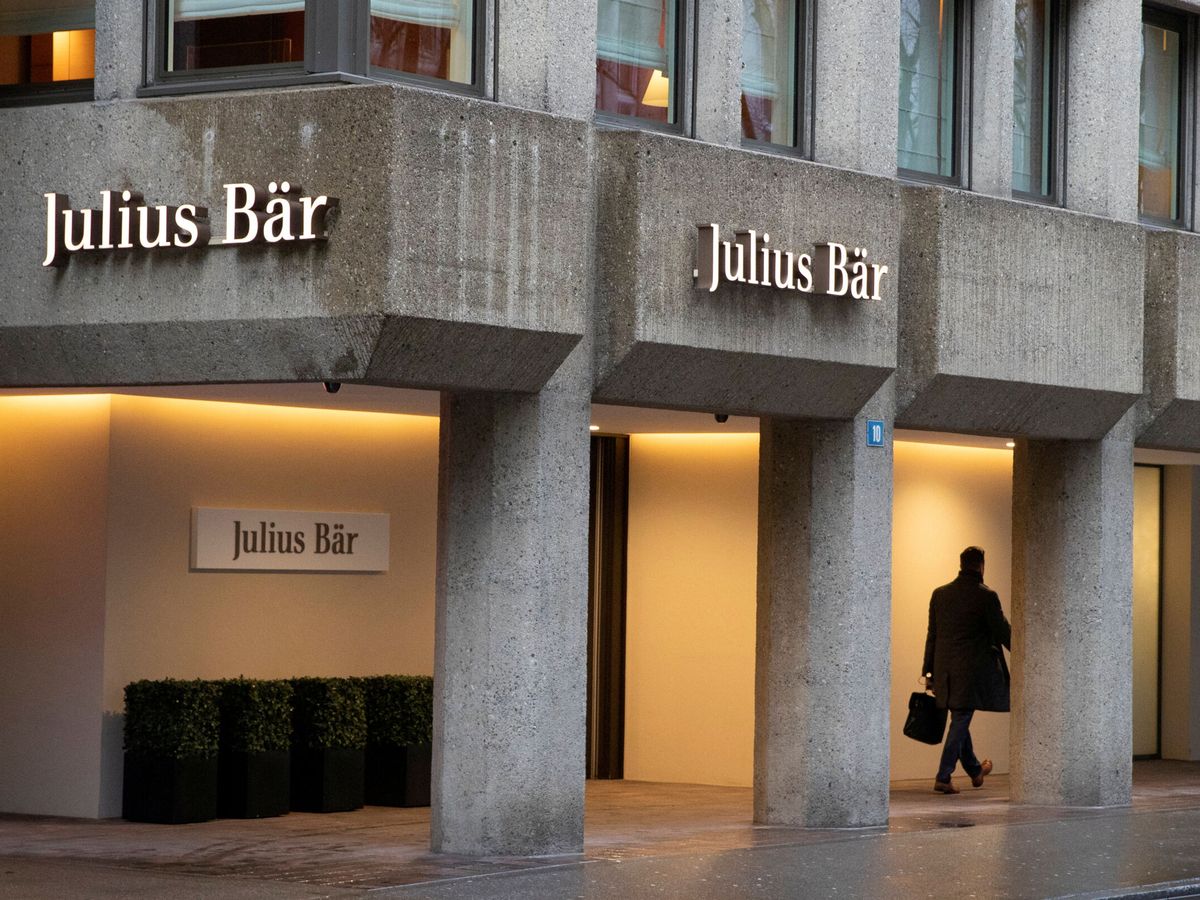 Foto: Logo de Julius Baer en Zurich, Suiza. (Reuters/Arnd Wiegmann)