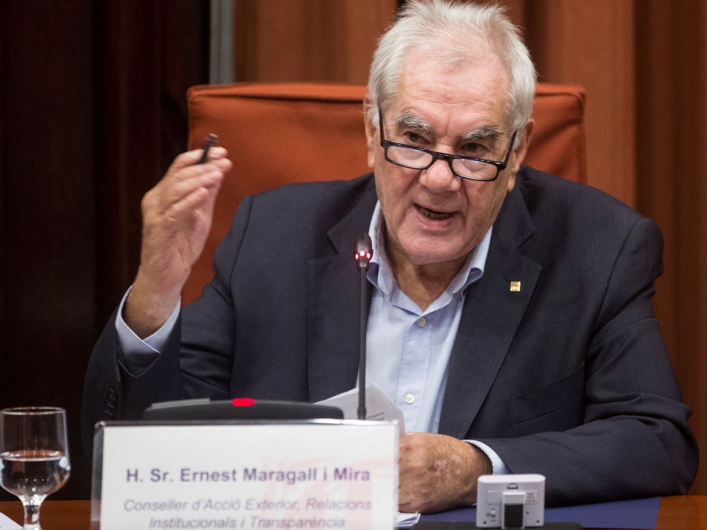 El 'conseller' de Acción Exterior, Relaciones Institucionales y Transparencia, Ernest Maragall. (EFE)