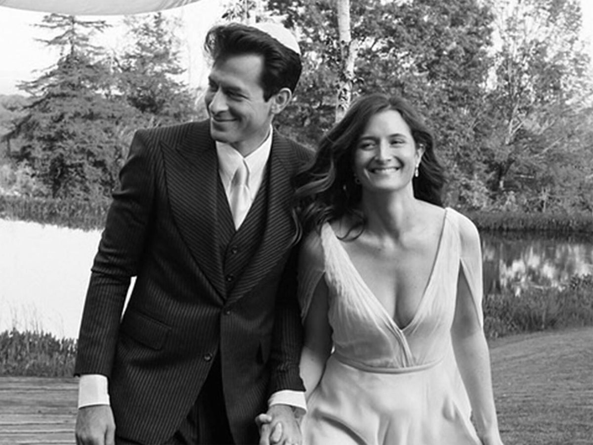 Foto: Grace Gummer y Mark Ronson, el día de su boda. (Instagram @iammarkronson)