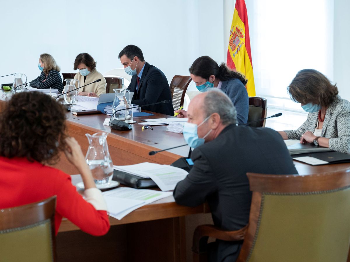 Foto: Reunión del Consejo de Ministros en Moncloa. (EFE)