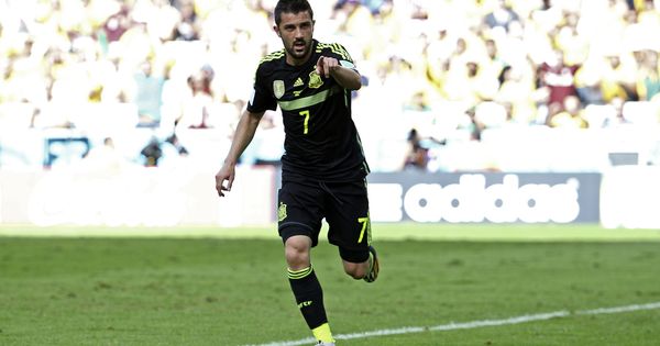 Foto: Villa jugó su último partido con la selección el 23 de junio de 2014. Marcó el primer gol en la victoria por 3-0 ante Australia en el Mundial de Brasil. (EFE)