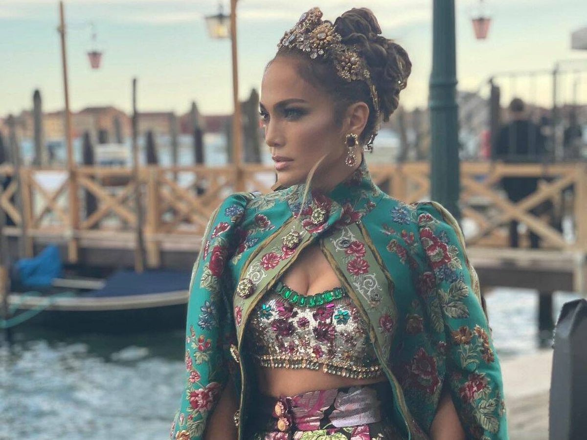 Foto: Jennifer Lopez, llegando a la fiesta de Dolce & Gabbana. (Instagram)