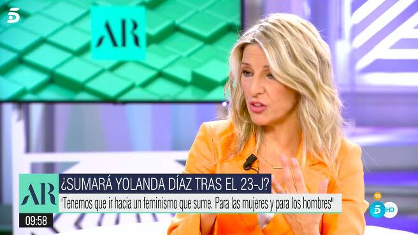 Yolanda Díaz. (Telecinco)