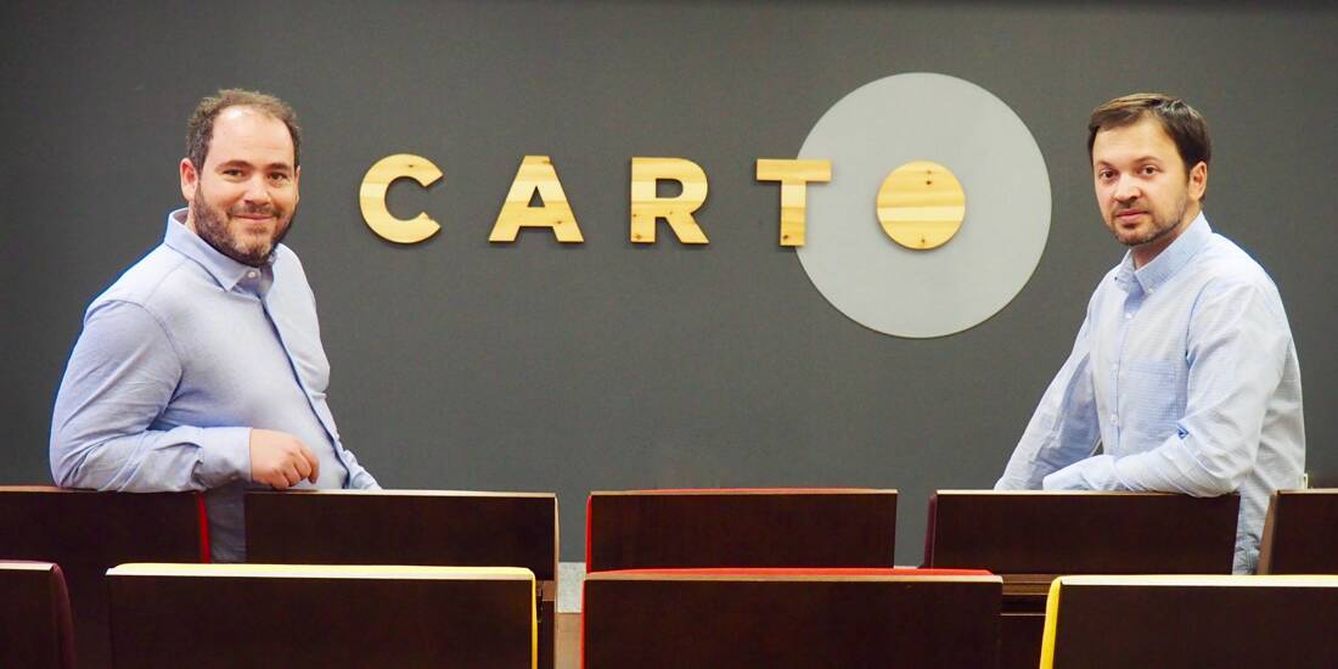 Foto: Javier de la Torre (izquierda), cofundador de Carto, junto a Luis Sanz, CEO.