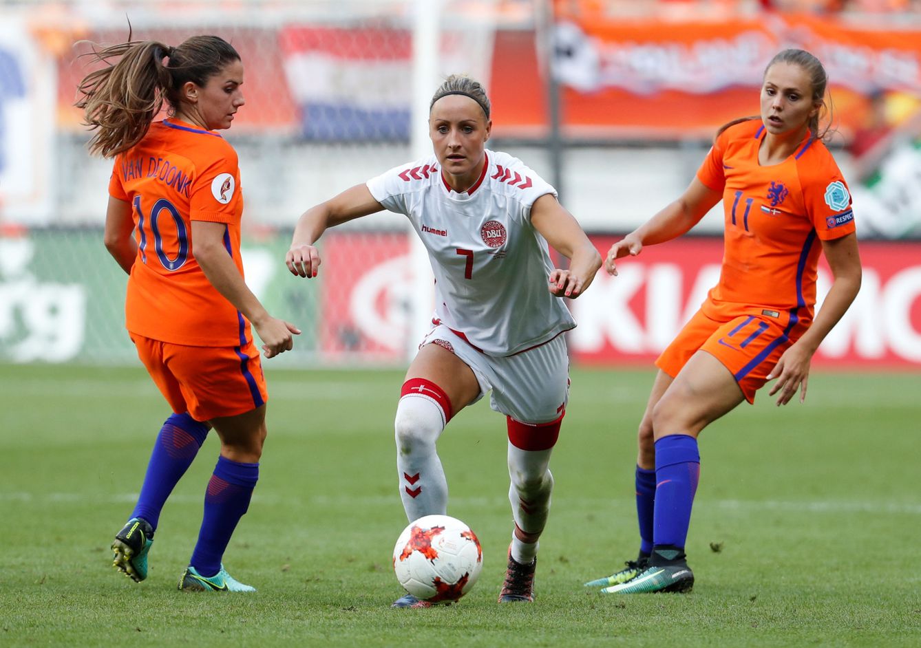 Dinamarca perdió la final de la Eurocopa frente a Holanda. (Reuters)