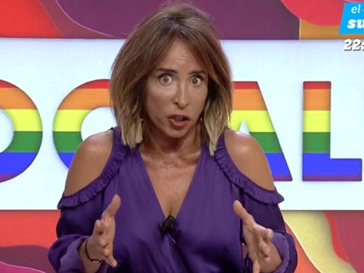 Foto: La presentadora María Patiño. (Mediaset)