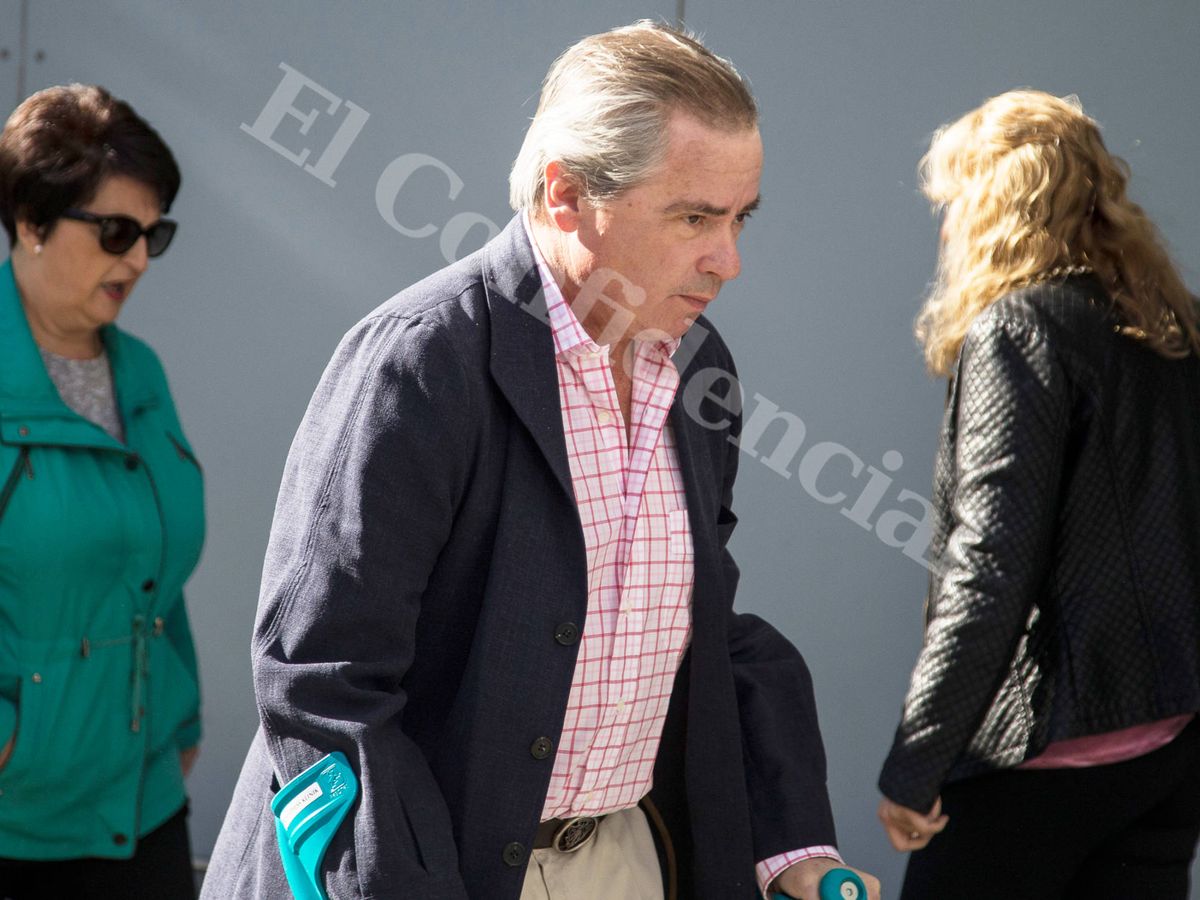 Foto: José María Aristrain de la Cruz, a su llegada al juzgado. (Fernando Russo)