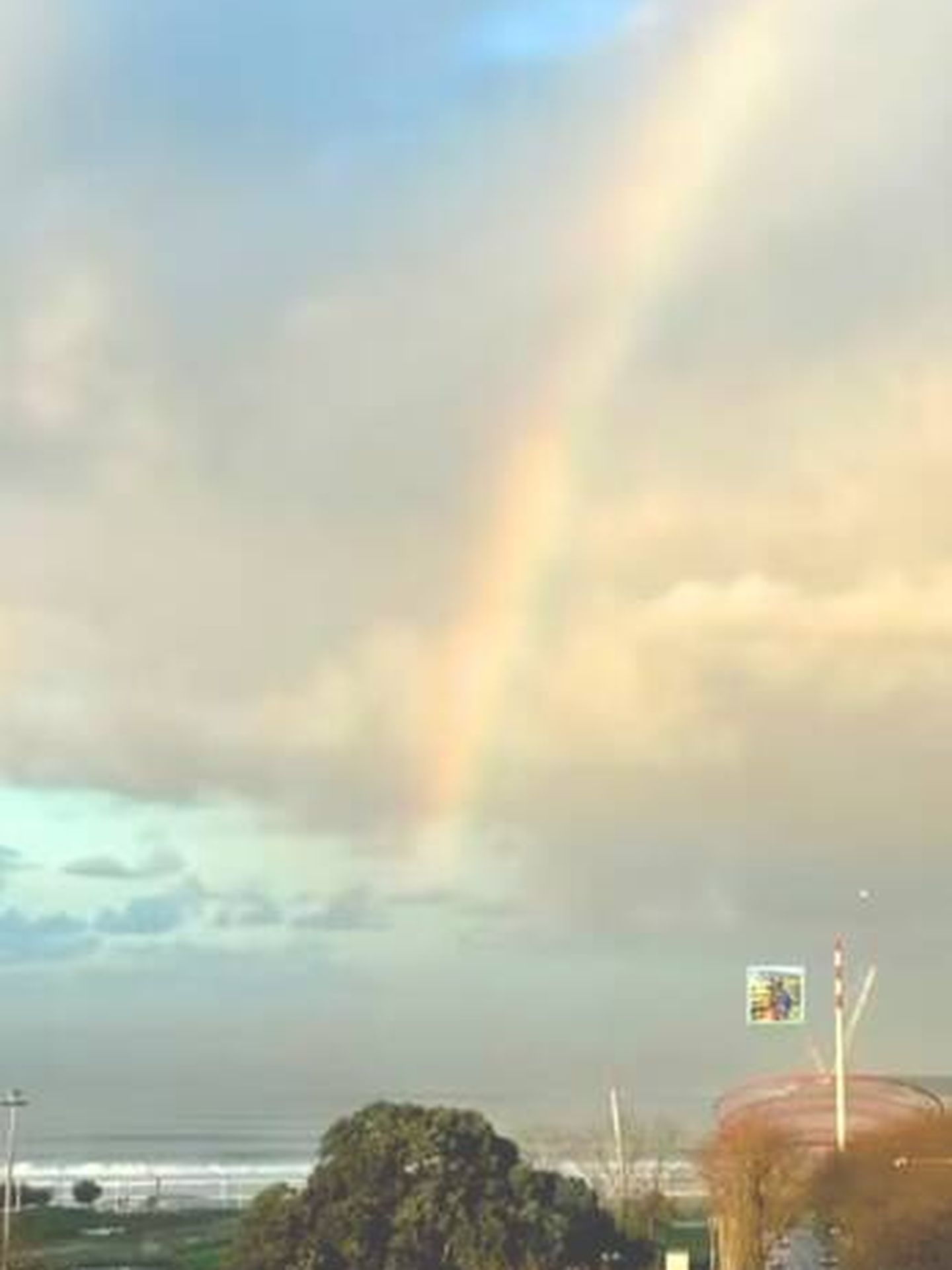 Fotografía del arcoíris publicada por Sara Carbonero. (IG)
