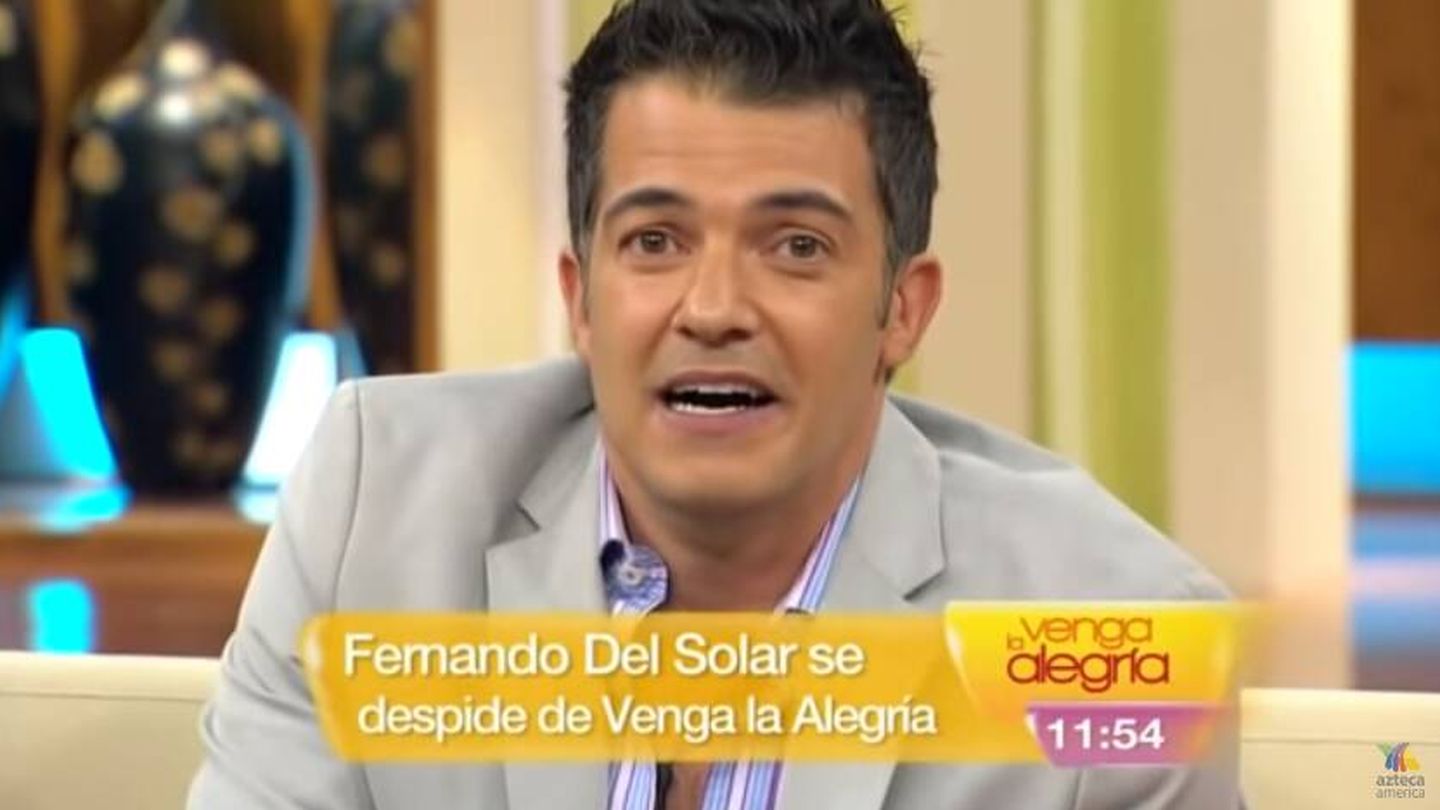 Fernando del Solar en 'Venga la alegría'. (TV Azteca)