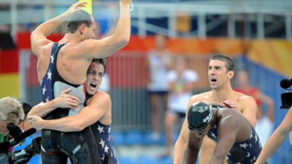 Foto: Segundo oro para Phelps... y segundo récord del mundo