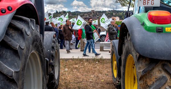 Foto: Cientos de agricultores piden "agricultura rentable" para evitar despoblación en Toledo. (EFE)