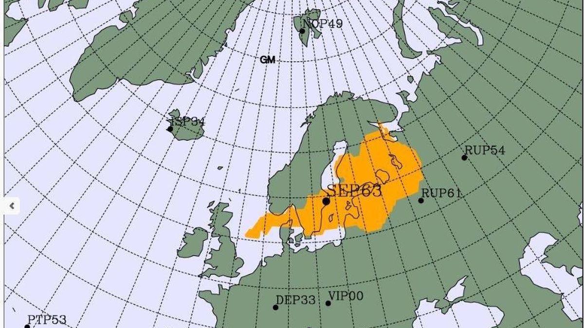 Detectan un pico de radiación en el norte de Europa