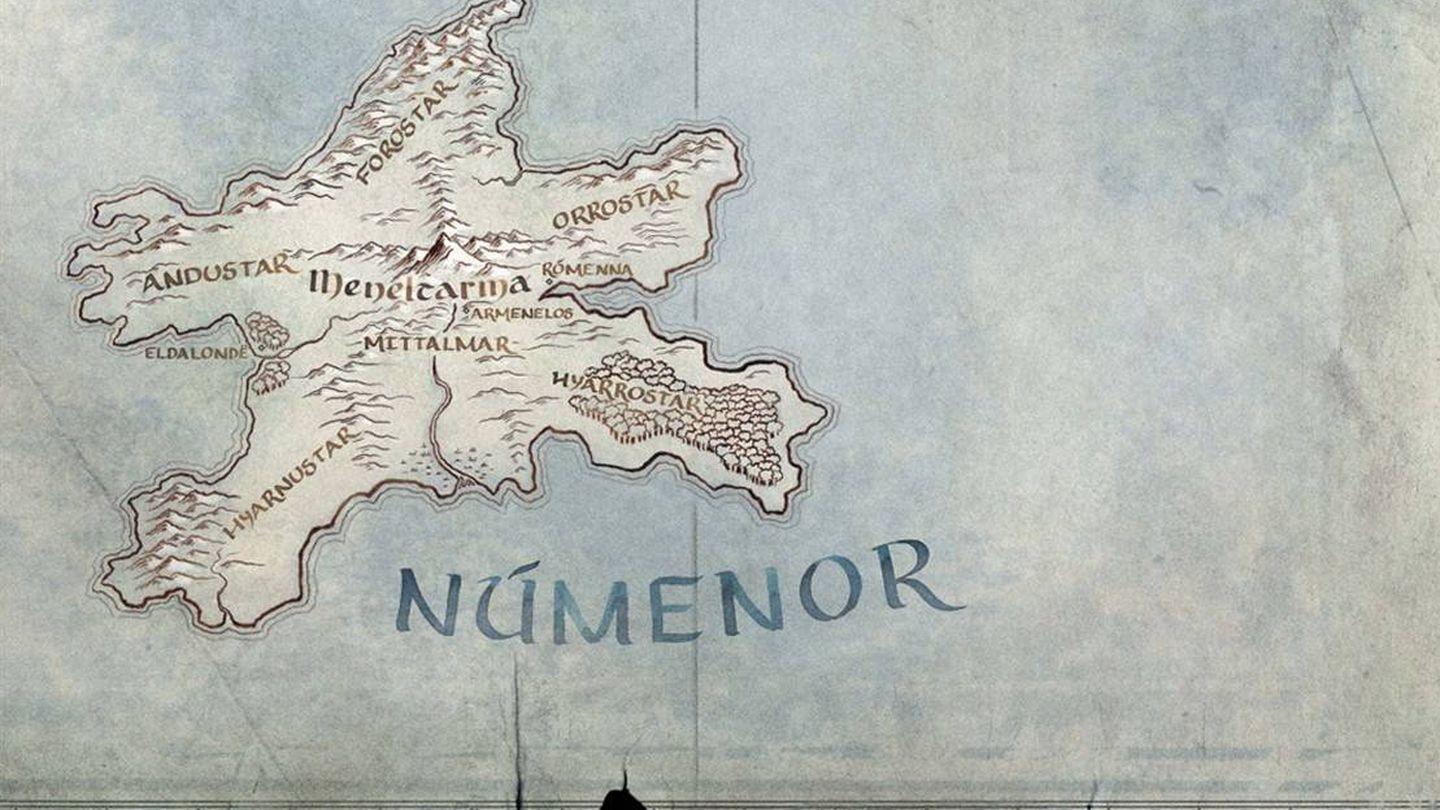 Mapa de Númenor. (Amazon)