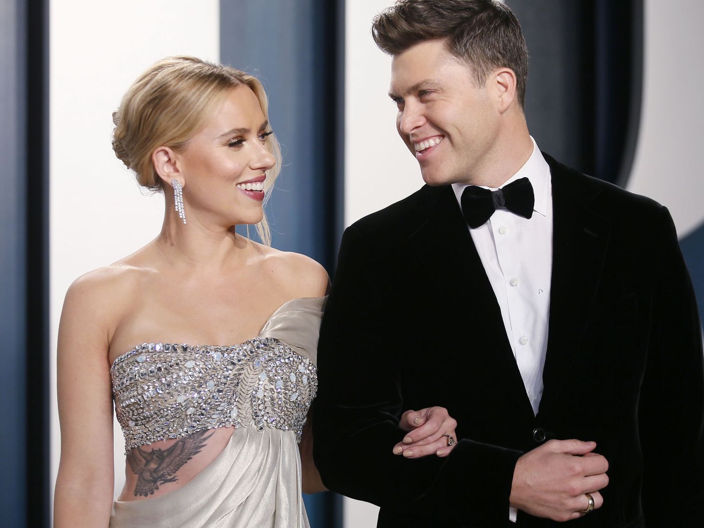 La pareja, este mismo año en la fiesta post-Oscar de Vanity Fair. (Reuters)