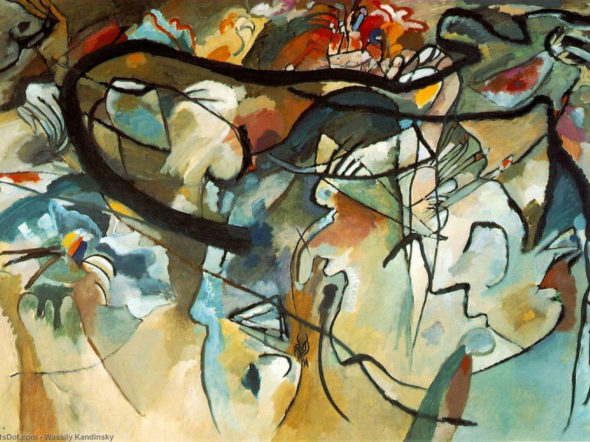 Foto: 'Composición V', de Kandinsky.