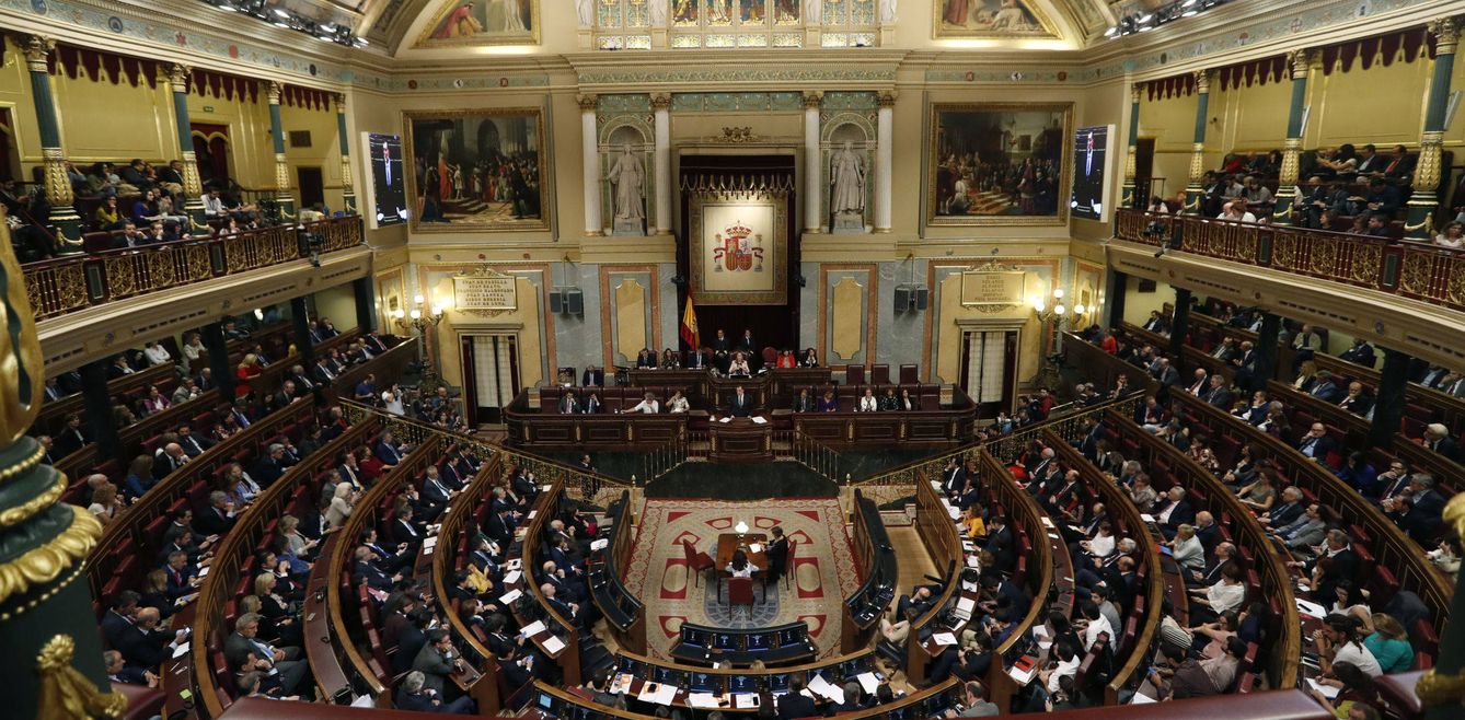 Vista general del hemiciclo del Congreso de los Diputados. (EFE)