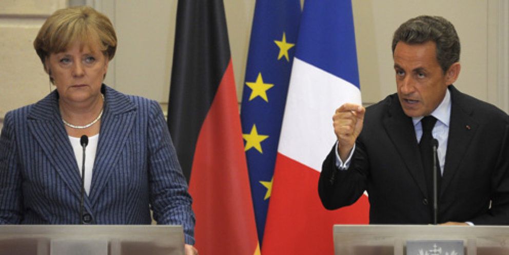 Foto: Merkel y Sarkozy urgen a recapitalizar la banca y a modificar los tratados de la UE