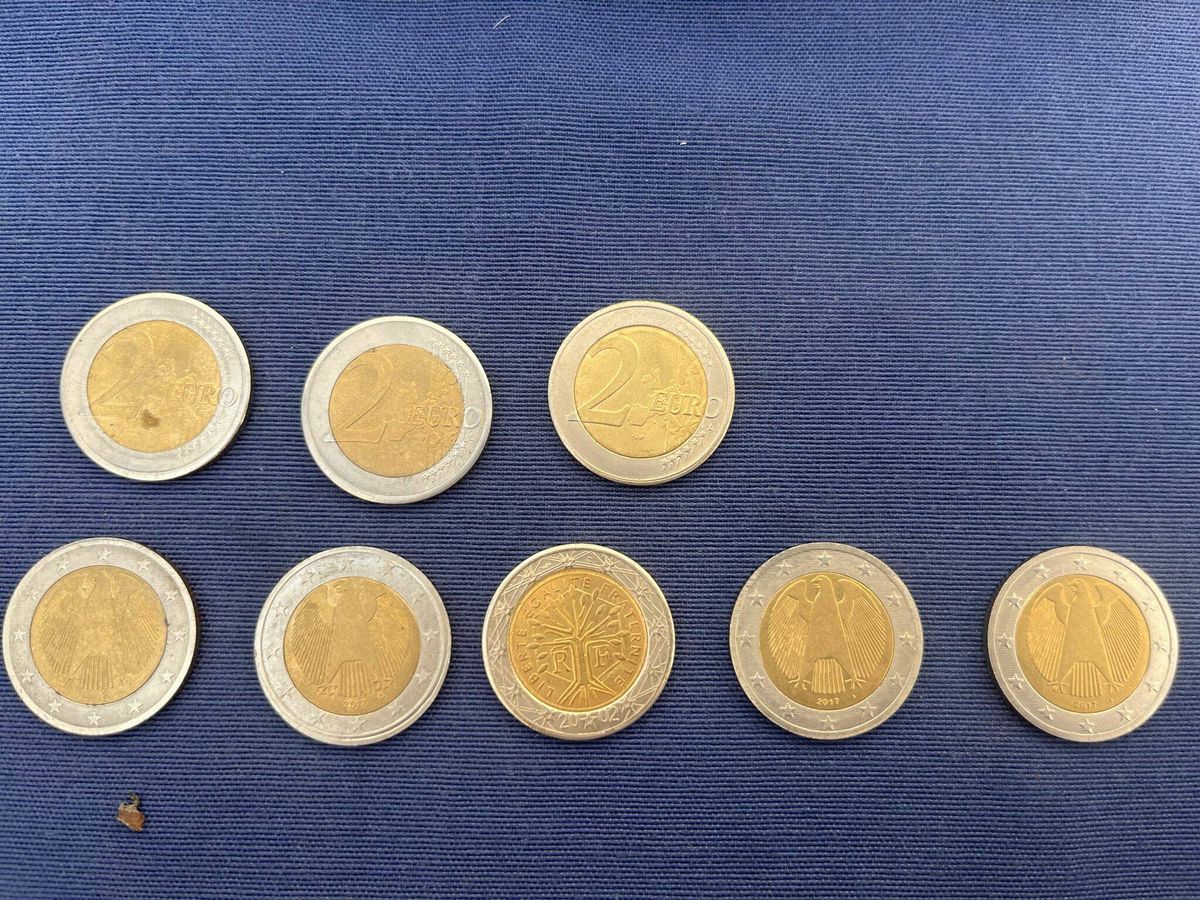 Foto: Algunas de las monedas que utilizaban. (A.F.)