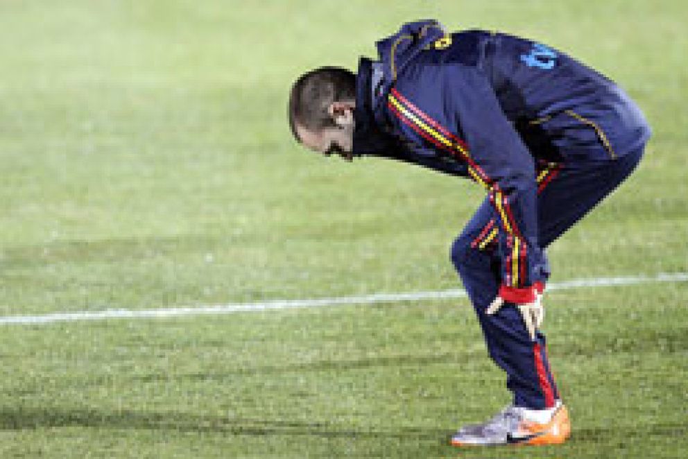 Foto: Del Bosque reconoce que "Iniesta no está bien" para jugar la "final" ante Honduras