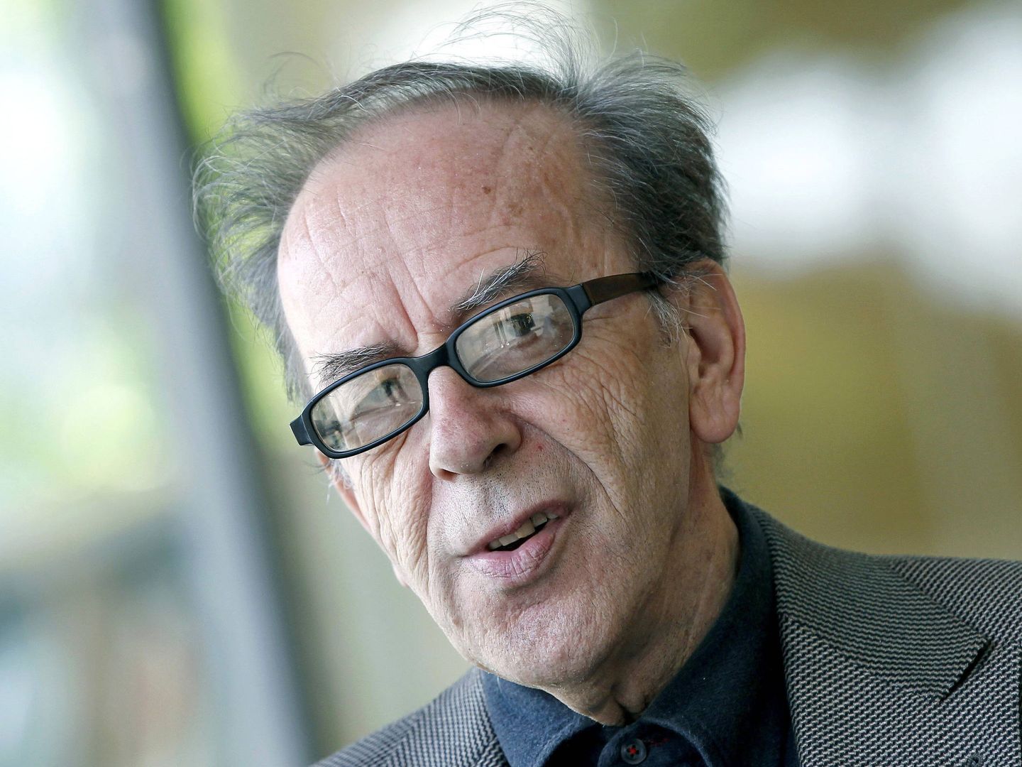 El escritor albanés Ismaíl Kadaré, eterno candidato al Premio Nobel de Literatura, en 2012, en Barcelona. (EFE/Andreu Dalmau)