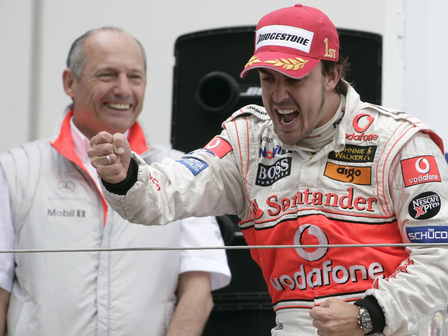 La relación de Alonso con Ron Dennis se torció pronto en 2008