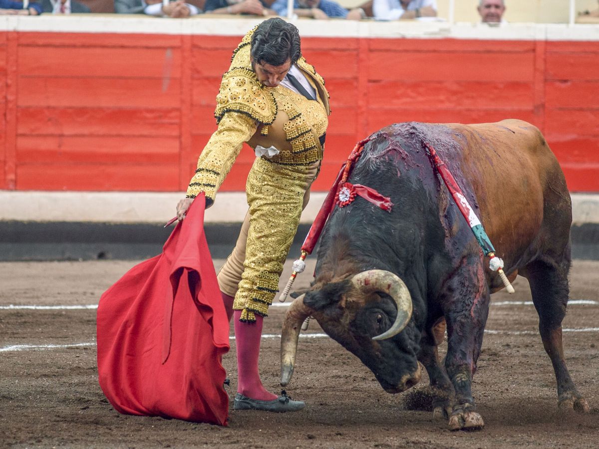 Foto: El torero Morante de la Puebla con el segundo de los de su lote durante la corrida de la Feria de Bilbao (EFE/Javier Zorrilla)