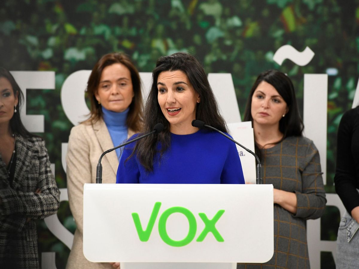 Foto: La portavoz de Vox en el Parlamento madrileño, Rocío Monasterio. (EFE)