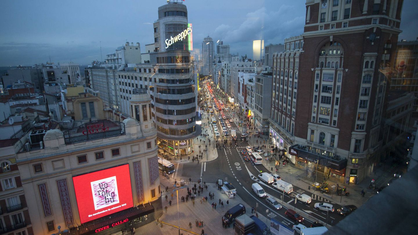 La nueva Gran Vía de Madrid. Foto: Enrique Villarino.