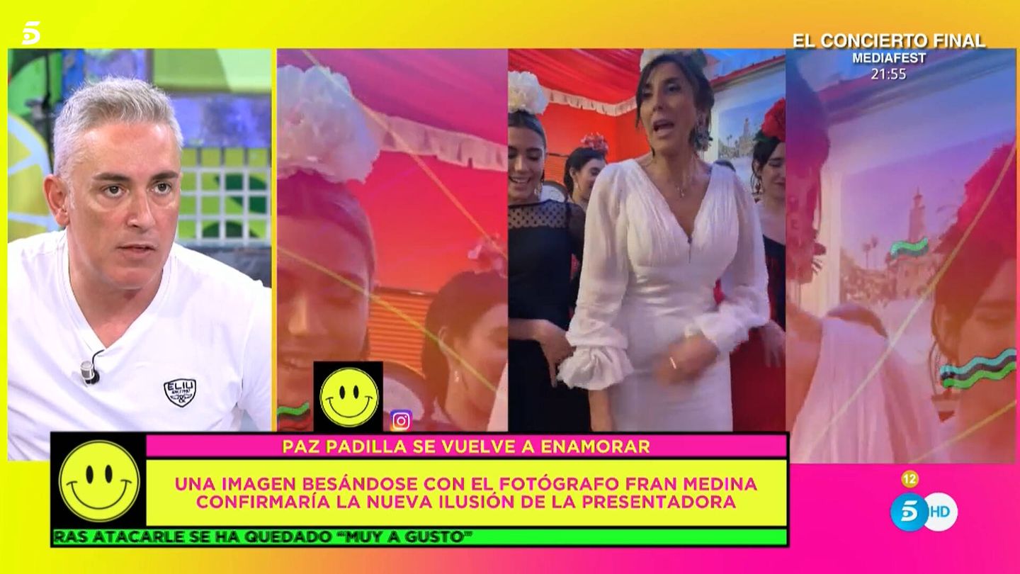 Kiko Hernández, hablando de Paz Padilla en 'Sálvame'. (Telecinco)