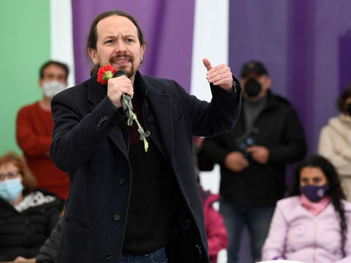 Foto: El candidato de Unidas Podemos a la Presidencia de la Comunidad de Madrid, Pablo Iglesias. (EFE)