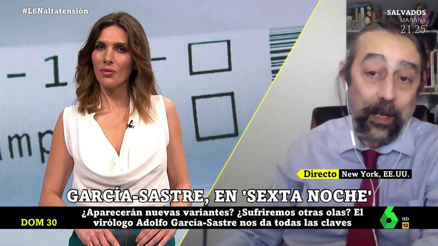 García Sastre hablando sobre las vacunas. (La Sexta).