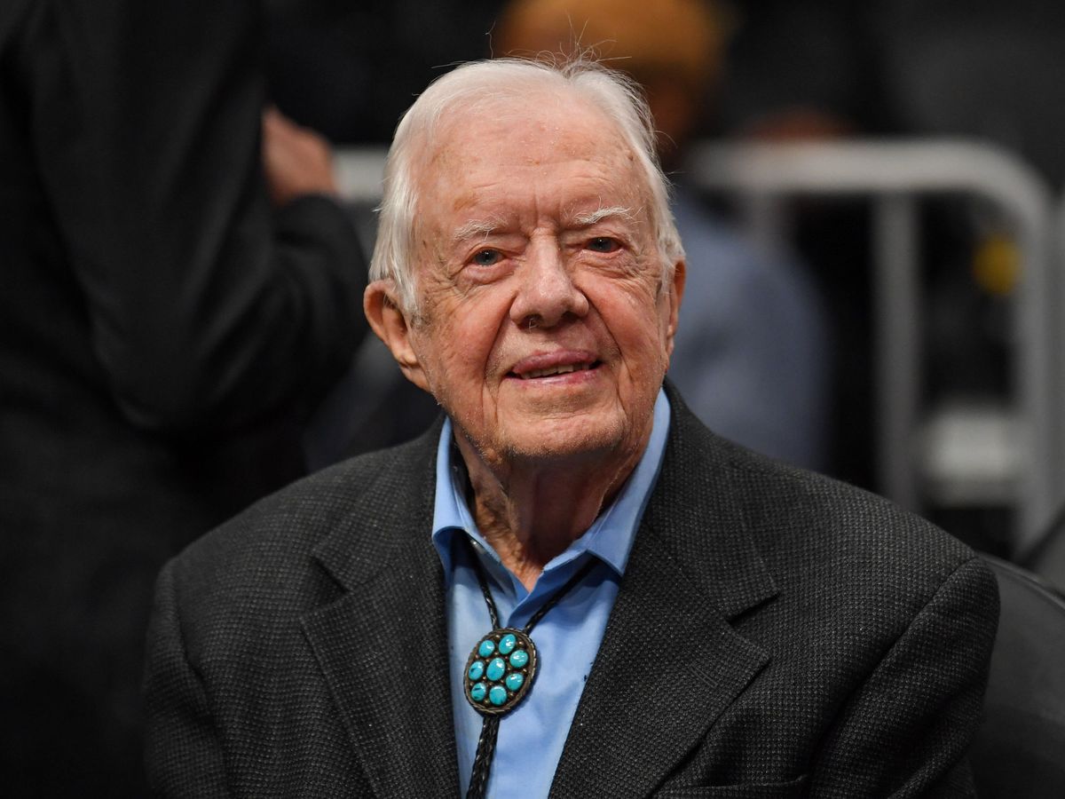 Foto: El expresidente Jimmy Carter en un partido de baloncesto (Reuters)