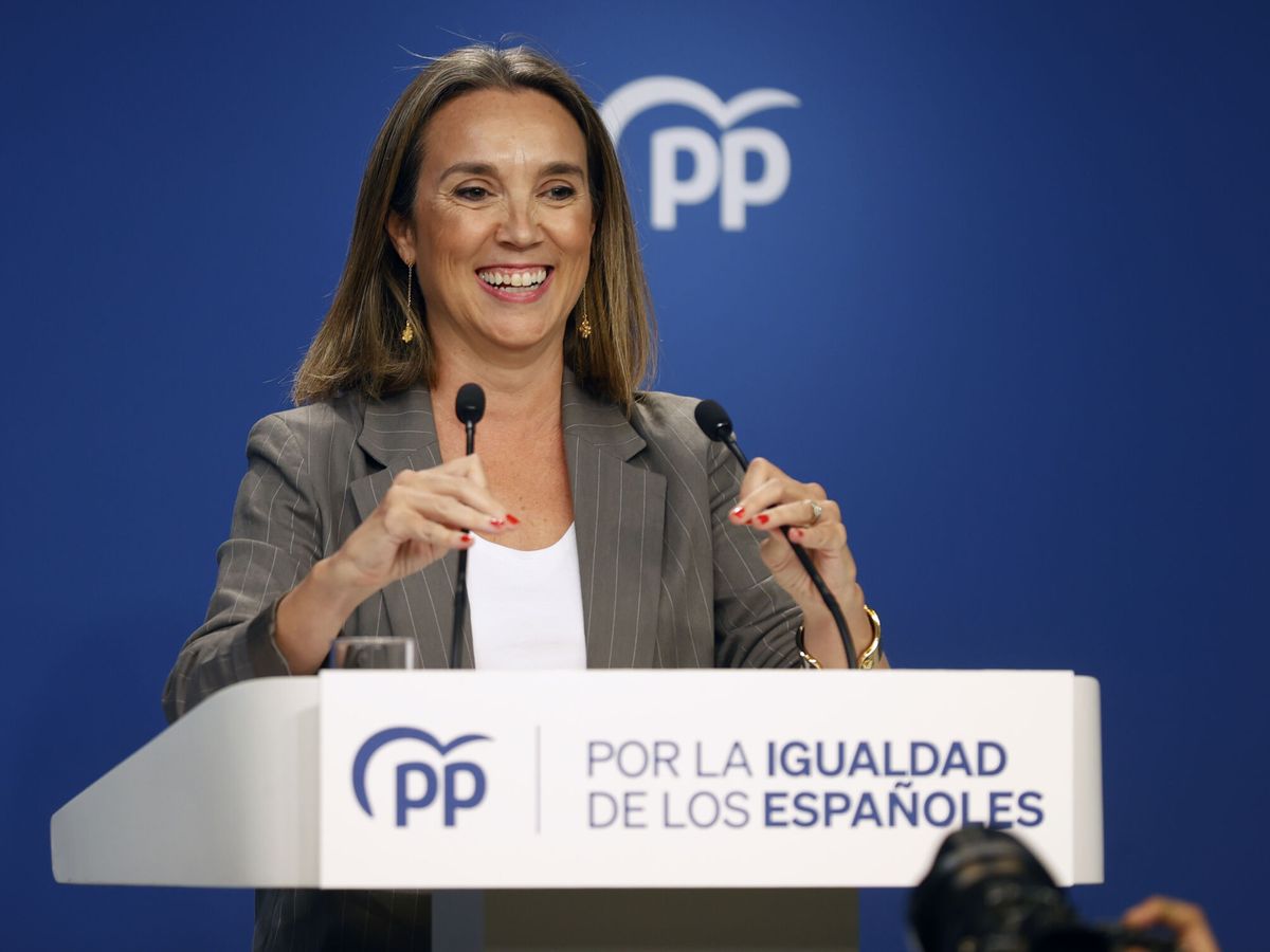 Foto: La secretaria general del PP, Cuca Gamarra. (EFE/Javier Lizón)