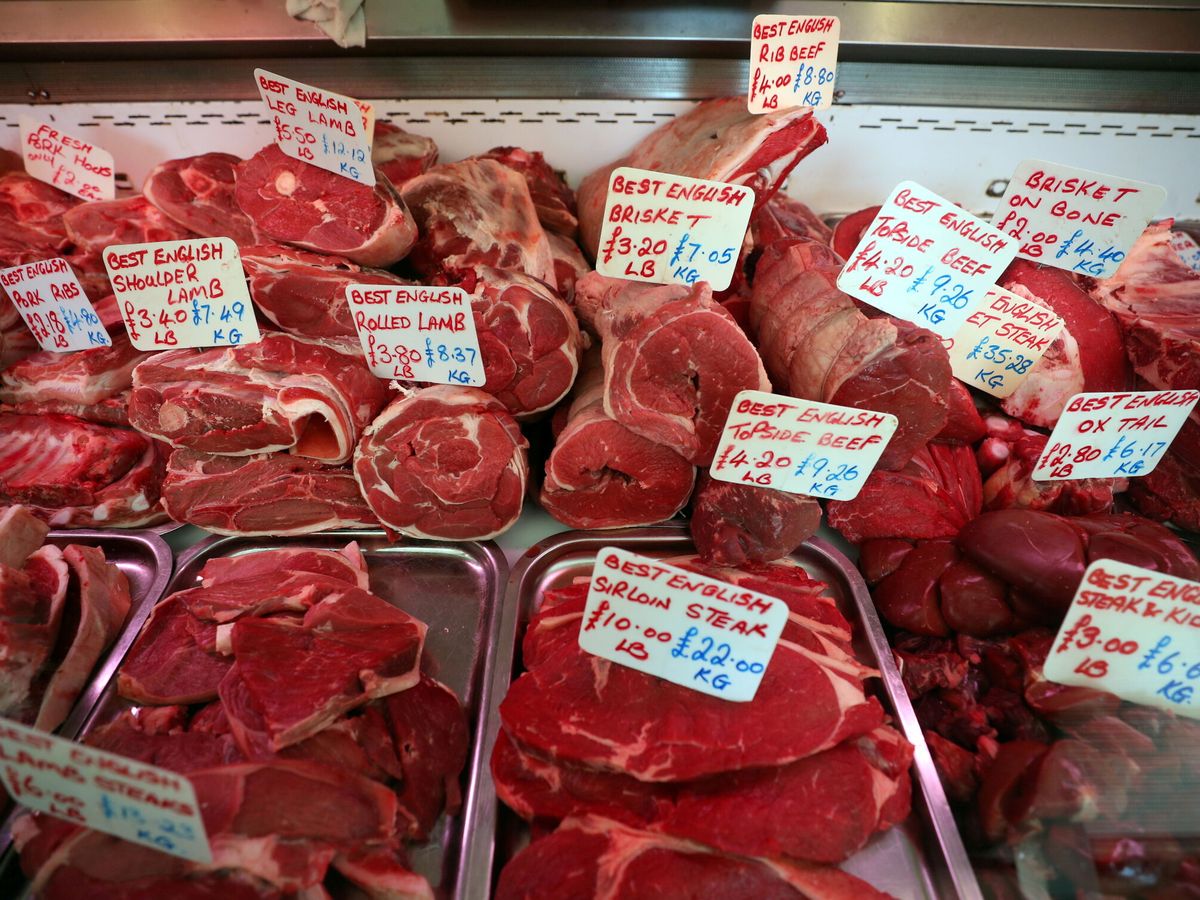 Foto: Un mercado de carne en Reino Unido. (Reuters)