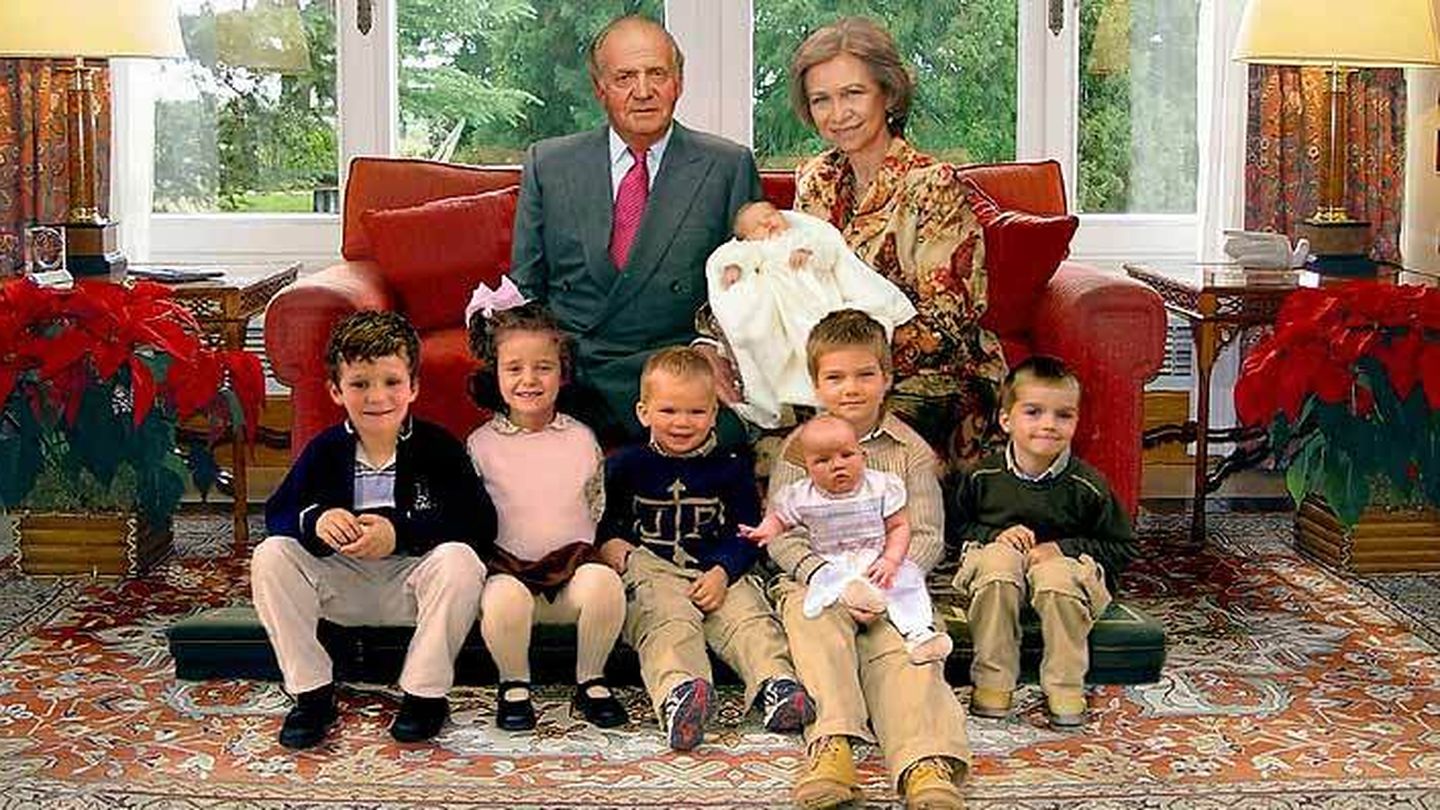 La felicitación navideña de los reyes Juan Carlos y Sofía en 2005. (Casa de S. M. el Rey)
