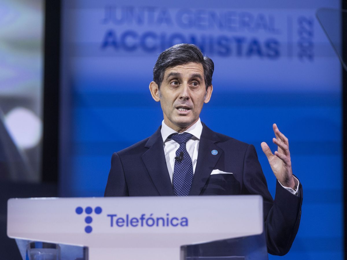 Foto: Junta general de accionistas 2022 de Telefónica (EFE/Rodrigo Jiménez)