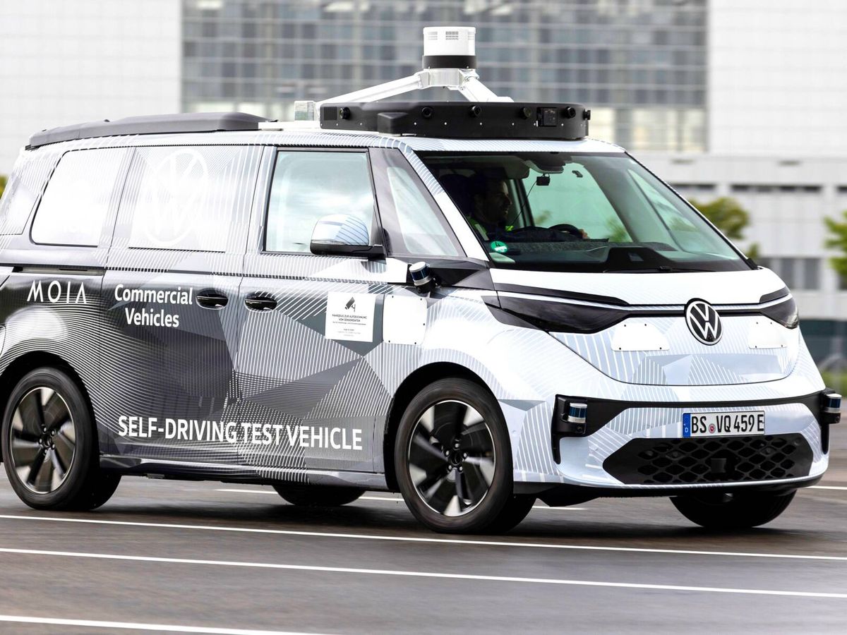 Foto: El primero de los prototipos ID.Buzz AD de Volkswagen Vehículos Comerciales se ha mostrado en el IAA 2021.