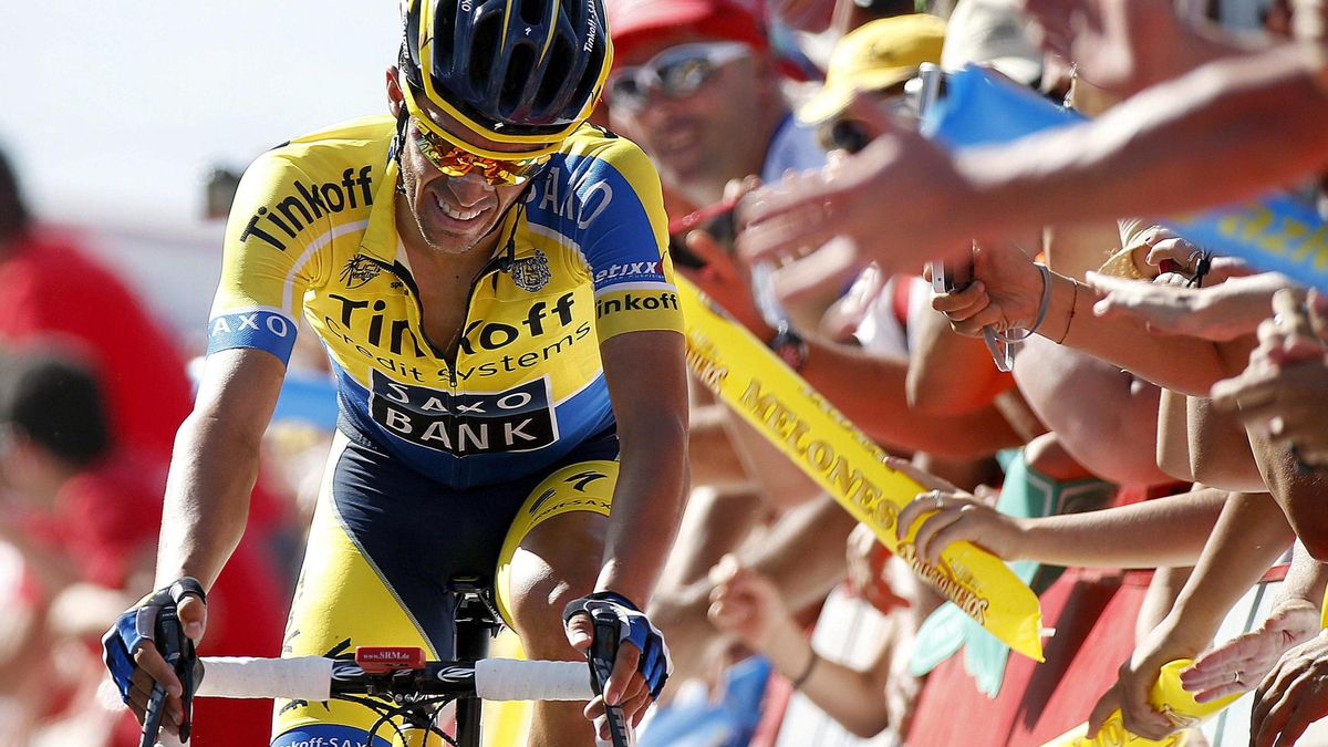 Contador: "Valverde ha ganado la etapa, pero para mí ha sido un triunfo estar con él"