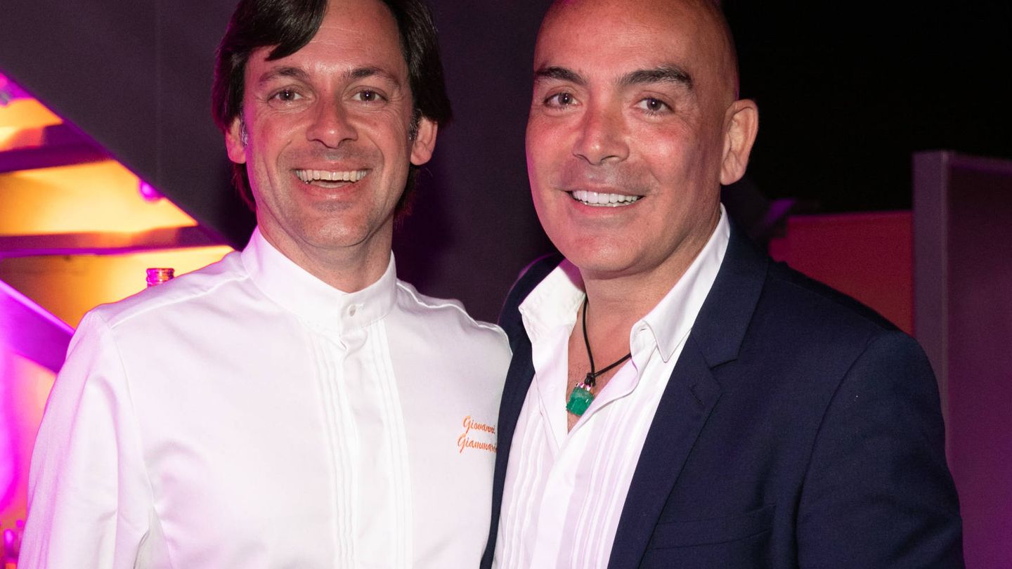 El empresario, con el chef Giovanni Giammarino. 
