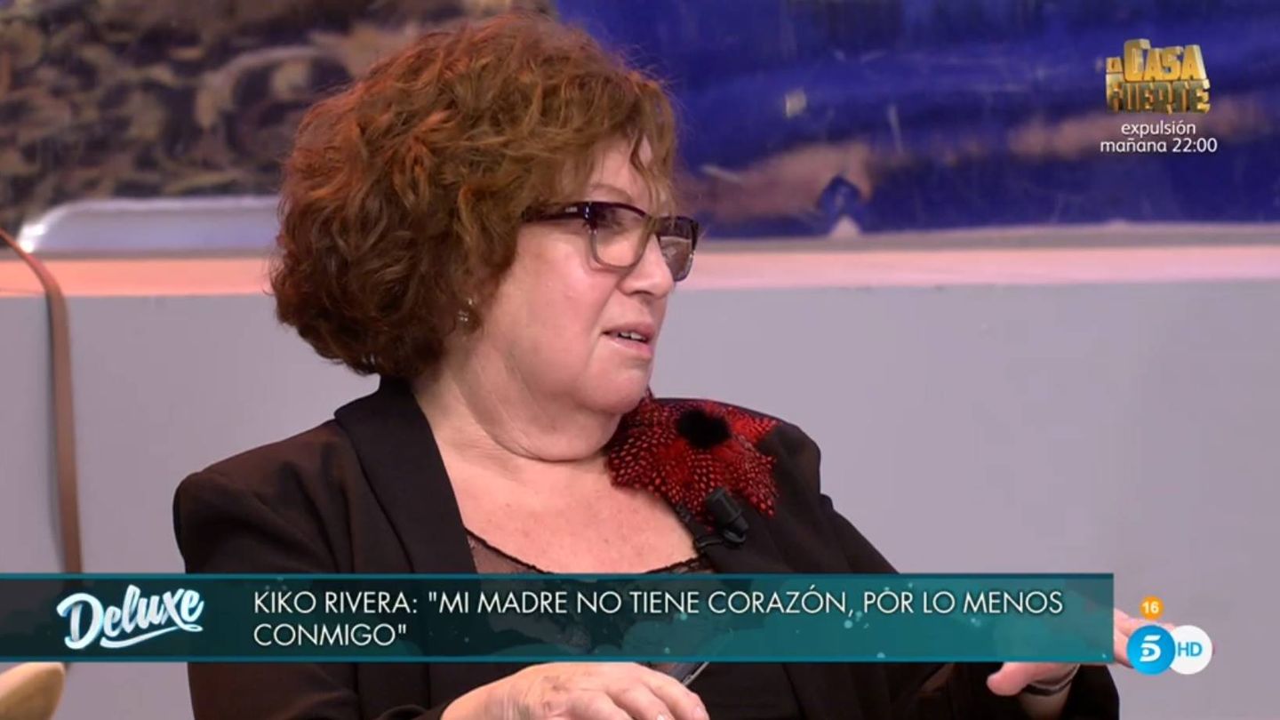 Rosa Villacastín opinando sobre Pantoja. (Telecinco).