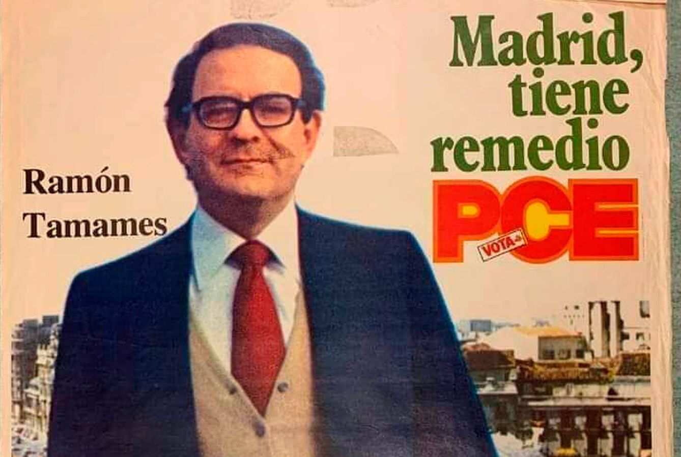 Tamames, en un cartel electoral de 1979, cuando aún no era rubio. (EC)