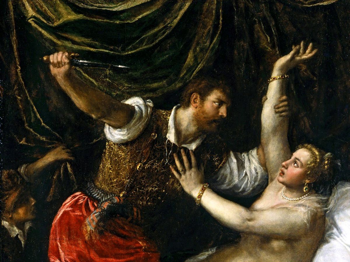Foto: Detalle de 'La violación de Lucrecia', de Tiziano.  