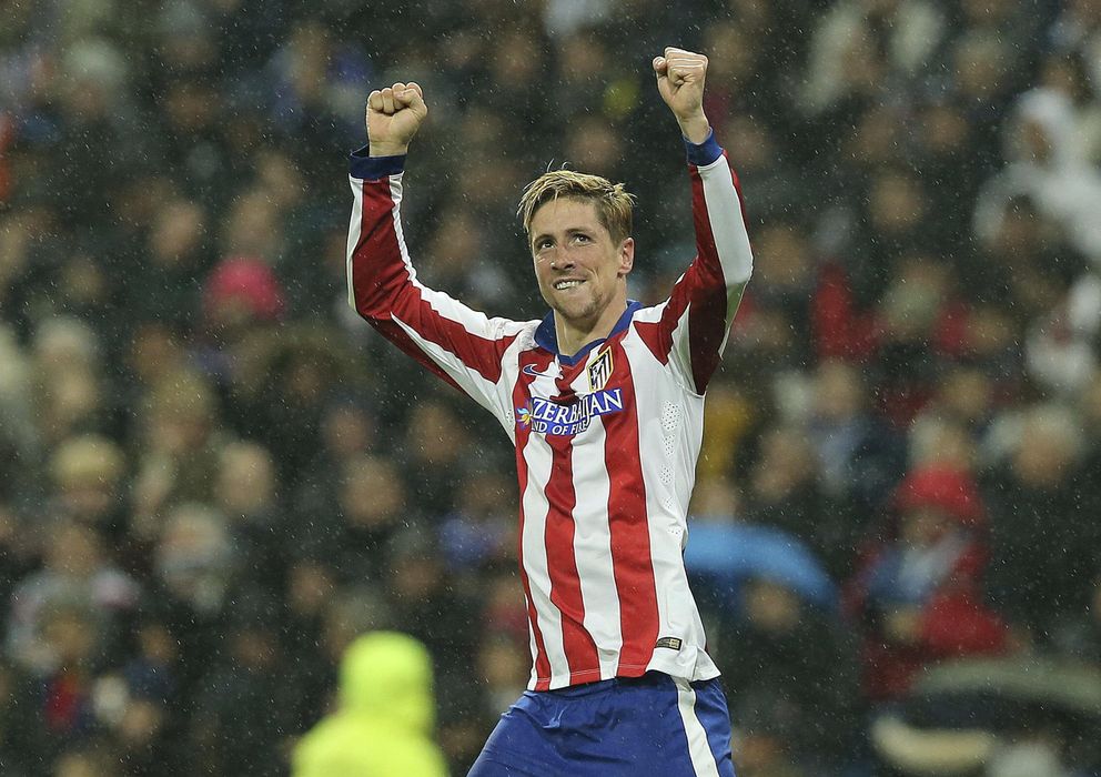 Foto: Fernando Torres, en un partido con el Atlético de Madrid (Efe). 